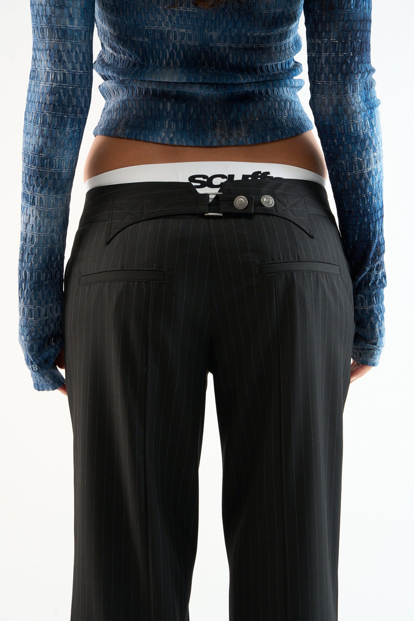 Tailoring Dark Striped Pants
