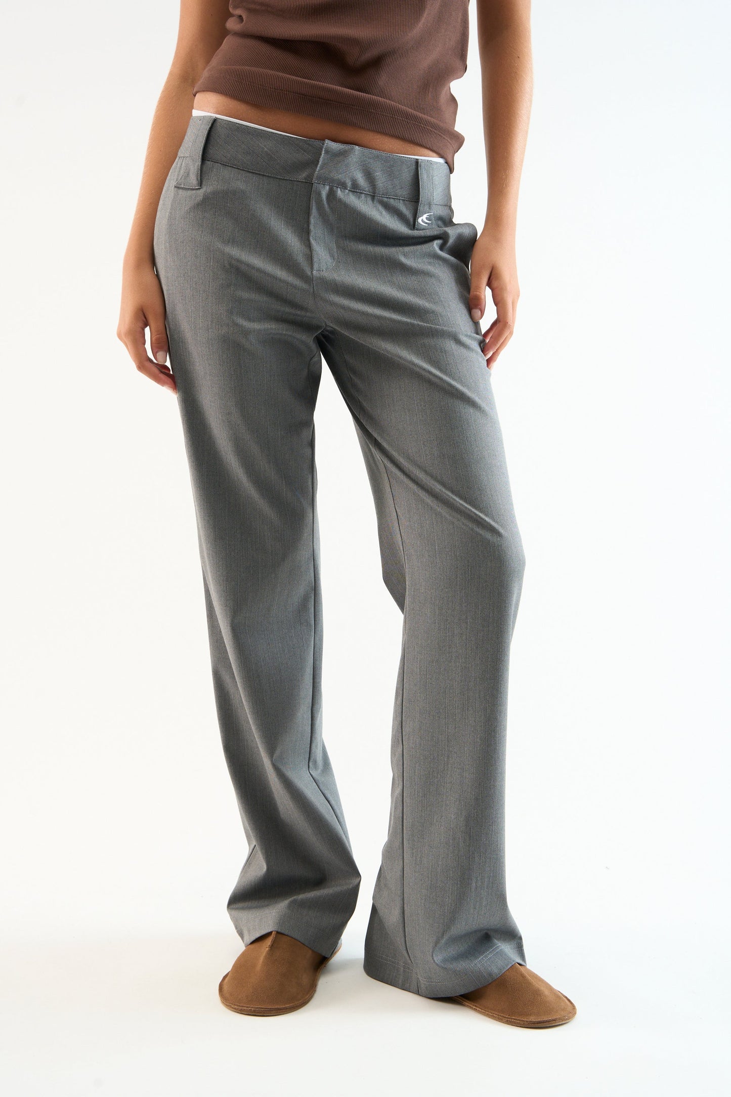Tailoring Grey Striped Pants