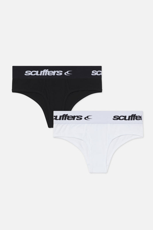 Basic Black & White Pack Shorties
