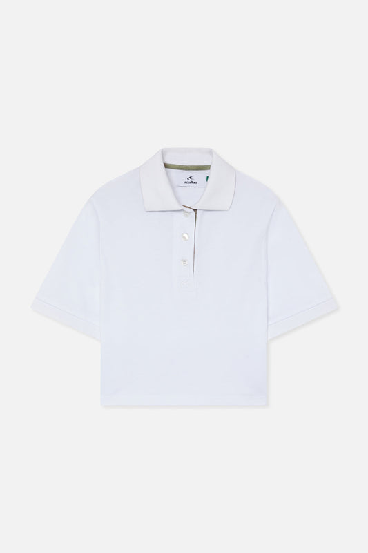 Camo White Polo