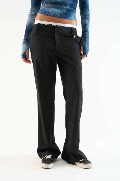 Tailoring Dark Striped Pants