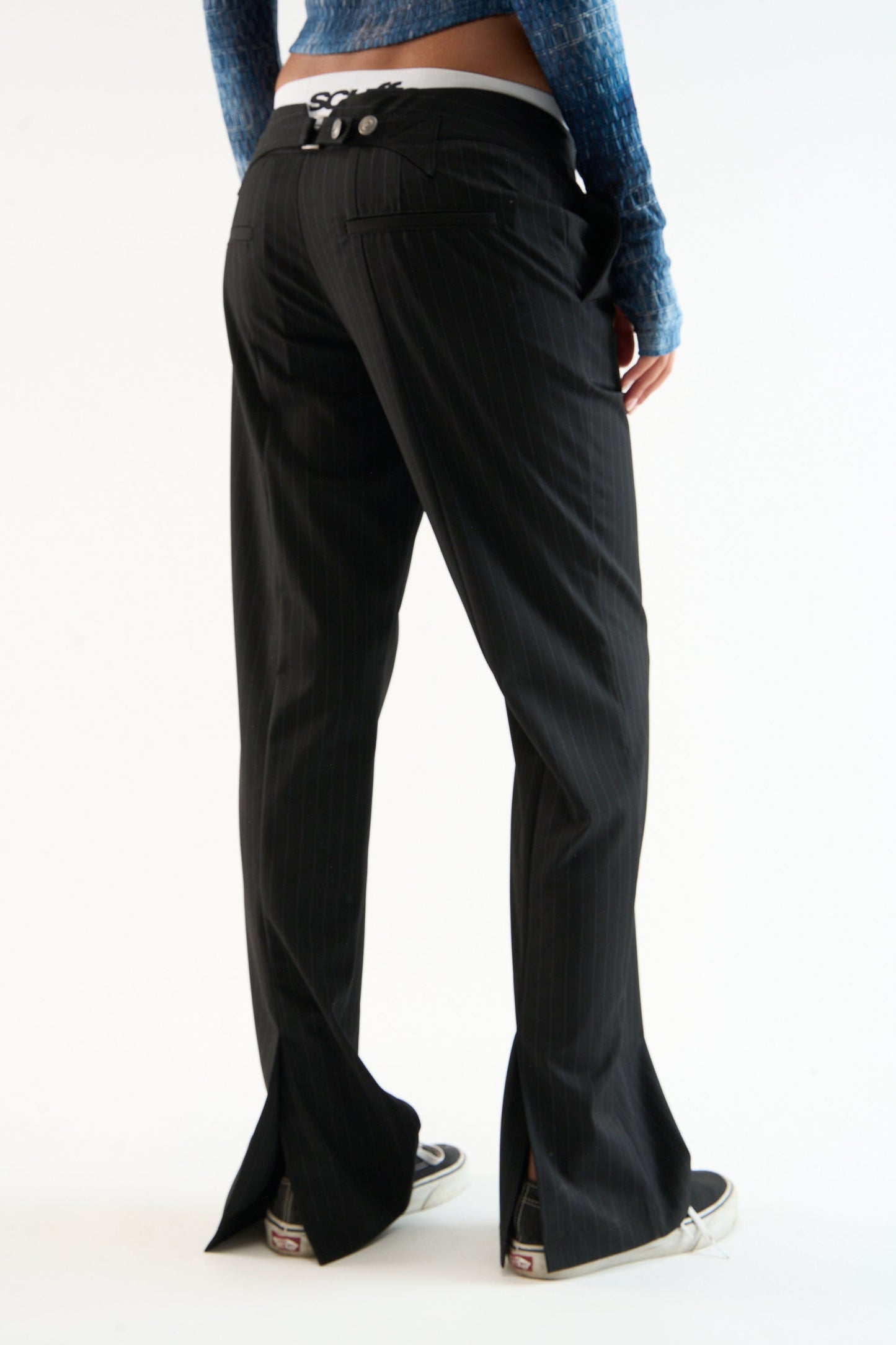 Tailoring Dark Striped Pants
