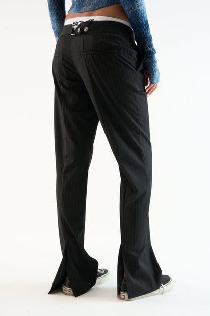 Tailoring Dark Striped Pants
