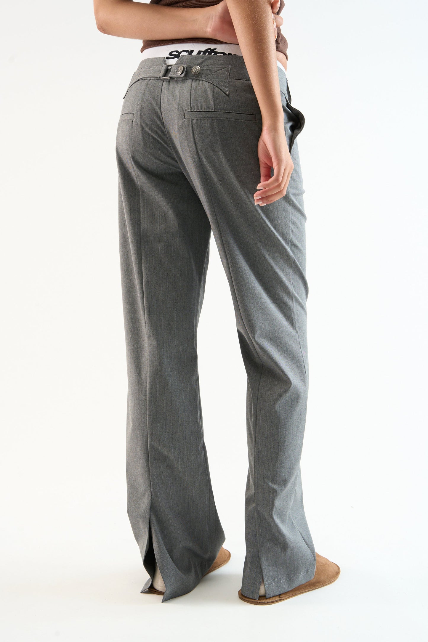 Tailoring Grey Striped Pants