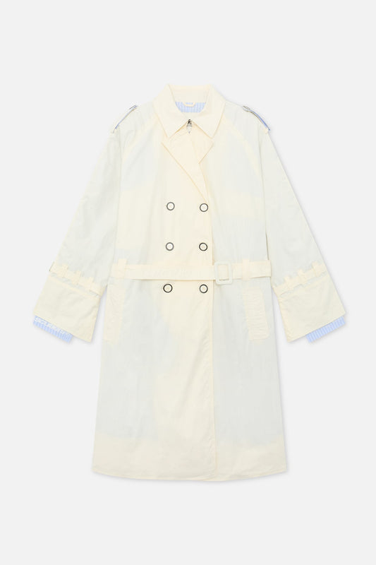 Vichy Ecru Trench Coat