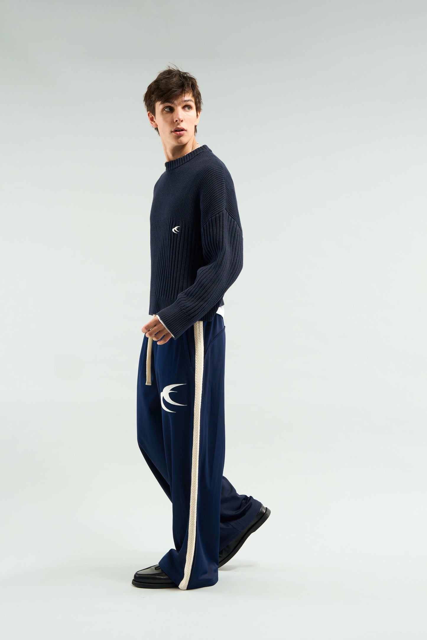 Pin Navy Knit