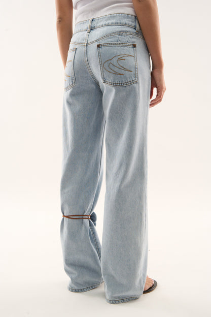 Marine Light Blue Pants