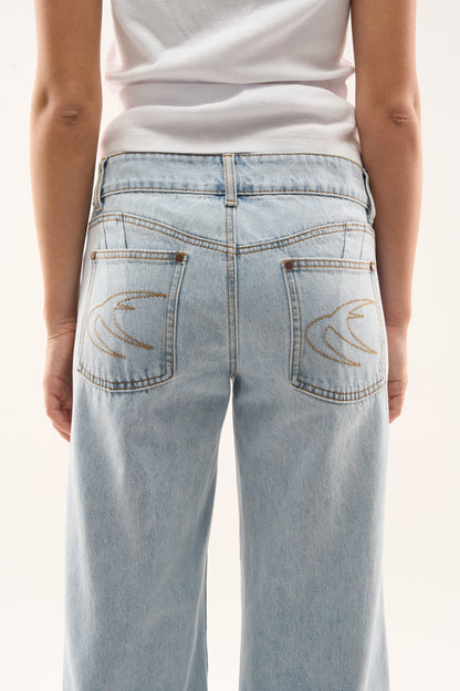 Marine Light Blue Pants